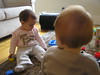 jasonandbecky > Nick liked the play date with Vivienne - playing with her toys, seeing her room, and he even gave her a kiss (which came with a little head bonk and some crying on Vivienne's part - Nick needs a bit more practice at that.)